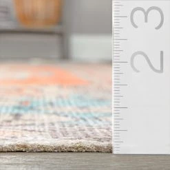 NuLOOM Khloe Printed Snowflake Medallion Flatweave Medium