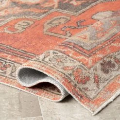 NuLOOM Emerson Printed Cartouche Medallion Flatweave New Arrivals