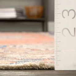 NuLOOM Medium Kendall Printed Regal Wreath Flatweave