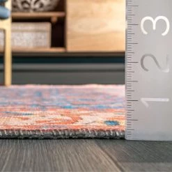 NuLOOM Destiny Printed Faded Floral Trellis Flatweave New Arrivals