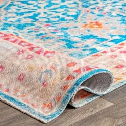 NuLOOM Phoebe Printed Pastel Festive Flatweave Medium