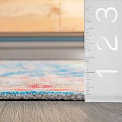 NuLOOM Phoebe Printed Pastel Festive Flatweave Medium