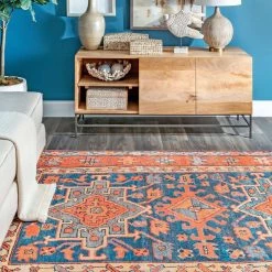 NuLOOM Juliana Printed Timeworn Heraldry Flatweave New Arrivals