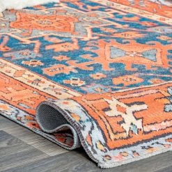 NuLOOM Juliana Printed Timeworn Heraldry Flatweave New Arrivals