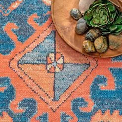 NuLOOM Juliana Printed Timeworn Heraldry Flatweave New Arrivals