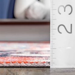 NuLOOM Gertrude Printed Tribal Atrium Flatweave Medium