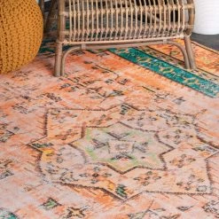 NuLOOM Willa Printed Tribal Garden Flatweave Medium