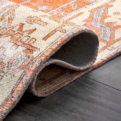 NuLOOM Jessamin Printed Winged Heraldry Flatweave Medium