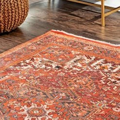 NuLOOM New Arrivals Samina Printed Starburst Medallion Flatweave