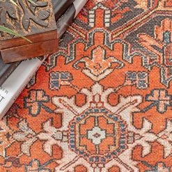 NuLOOM New Arrivals Samina Printed Starburst Medallion Flatweave