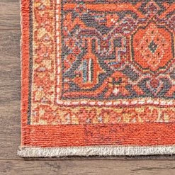 NuLOOM New Arrivals Samina Printed Starburst Medallion Flatweave