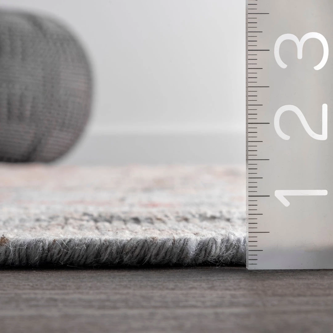 NuLOOM Luella Hand Knotted Worn Wreath Area Rug New Arrivals 3 NuLOOM Luella Hand Knotted Worn Wreath Area Rug New Arrivals