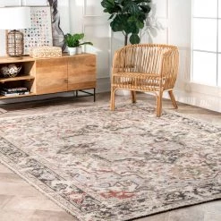 NuLOOM Maren Hand Knotted Castle Medallion Area Rug