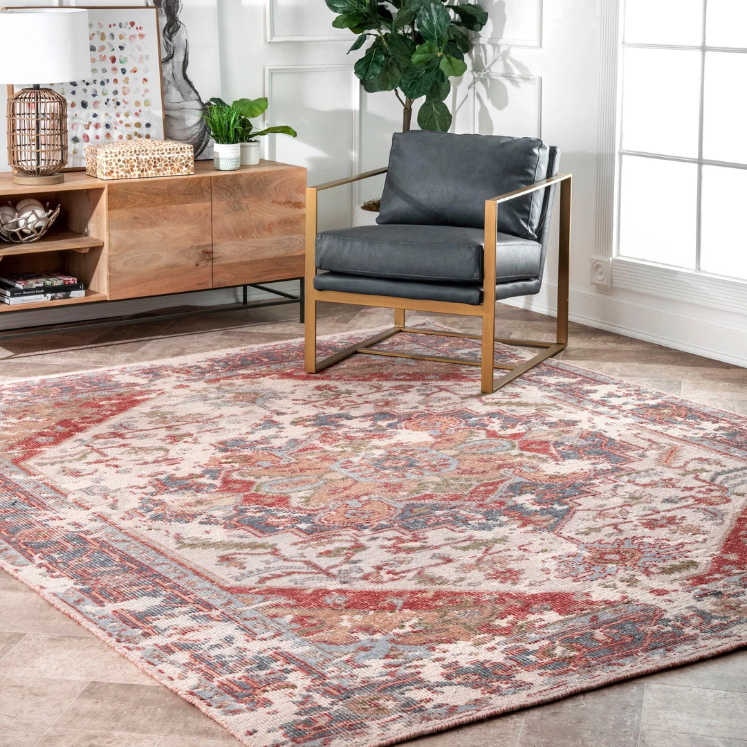 NuLOOM Nataly Hand Knotted Bloom Medallion Area Rug New Arrivals 2 NuLOOM Nataly Hand Knotted Bloom Medallion Area Rug New Arrivals