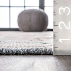 NuLOOM New Arrivals Annabel Hand Knotted Rustic Rosette Area Rug