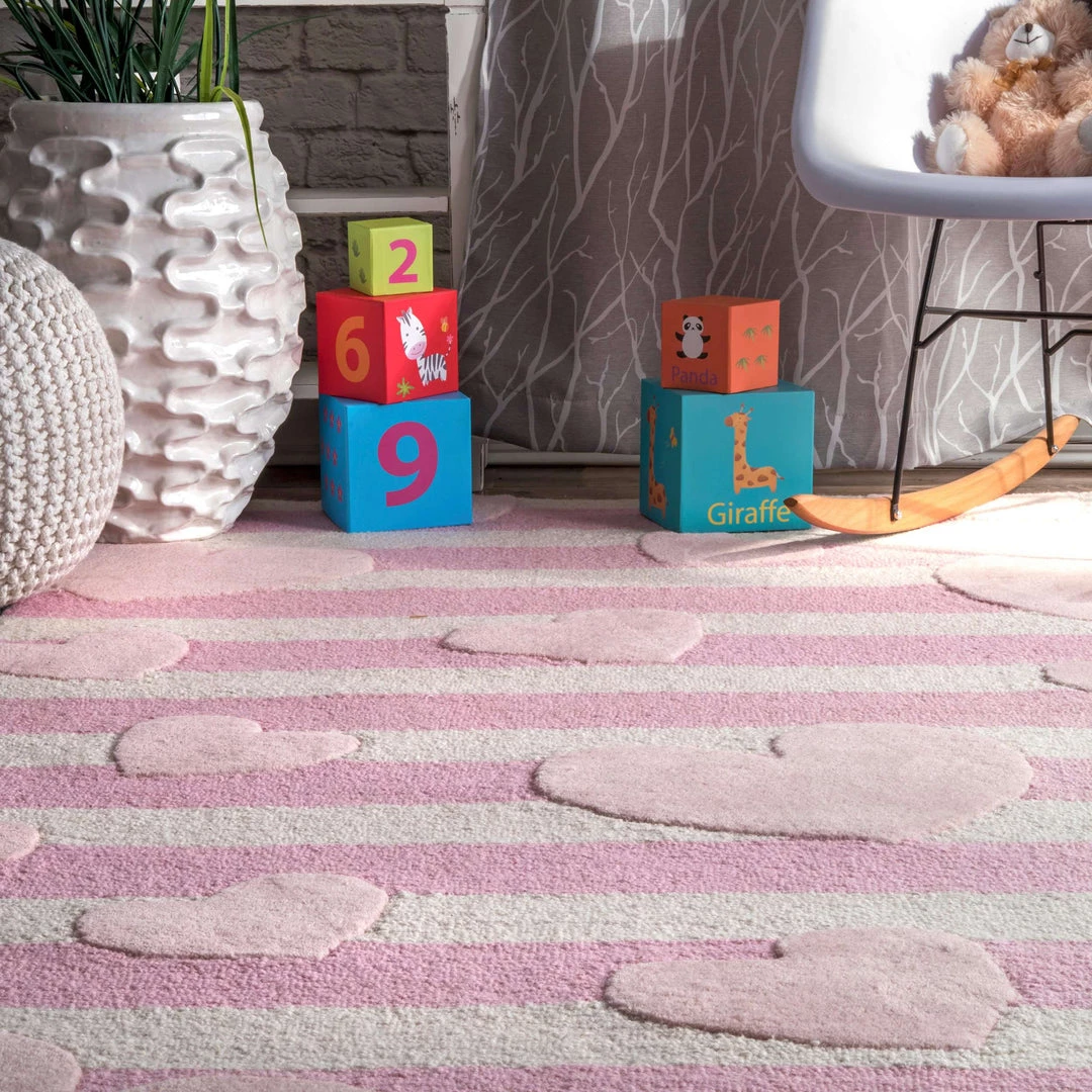 NuLOOM Small Handmade Hearts Striped Cochran Rug 3 NuLOOM Small Handmade Hearts Striped Cochran Rug