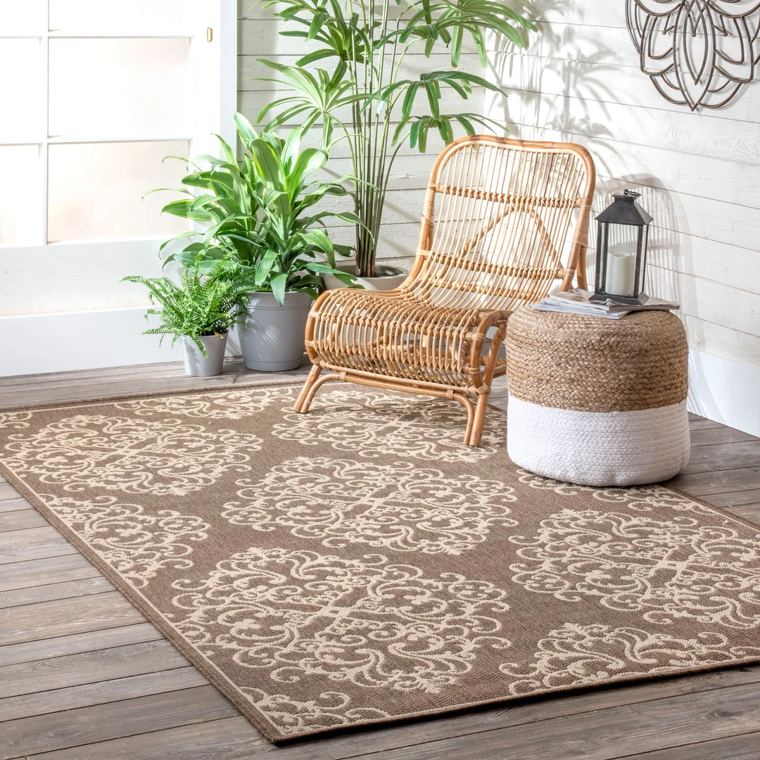 NuLOOM Jazmine Coronated Trellis Indoor/Outdoor Area Rug New Arrivals 2 NuLOOM Jazmine Coronated Trellis Indoor/Outdoor Area Rug New Arrivals