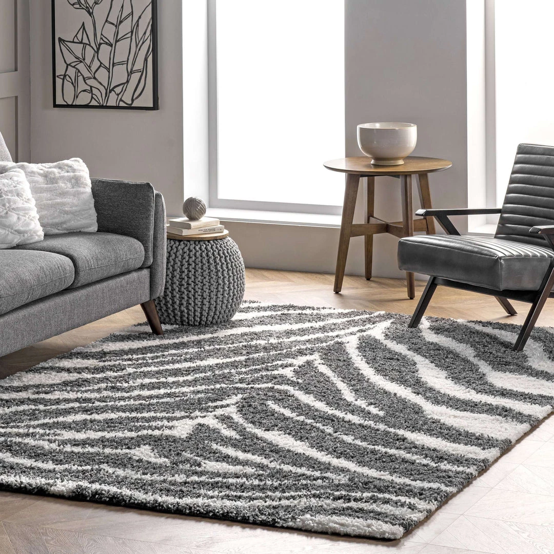 NuLOOM Everlynn Zebra Shag Area Rug New Arrivals 1 NuLOOM Everlynn Zebra Shag Area Rug New Arrivals