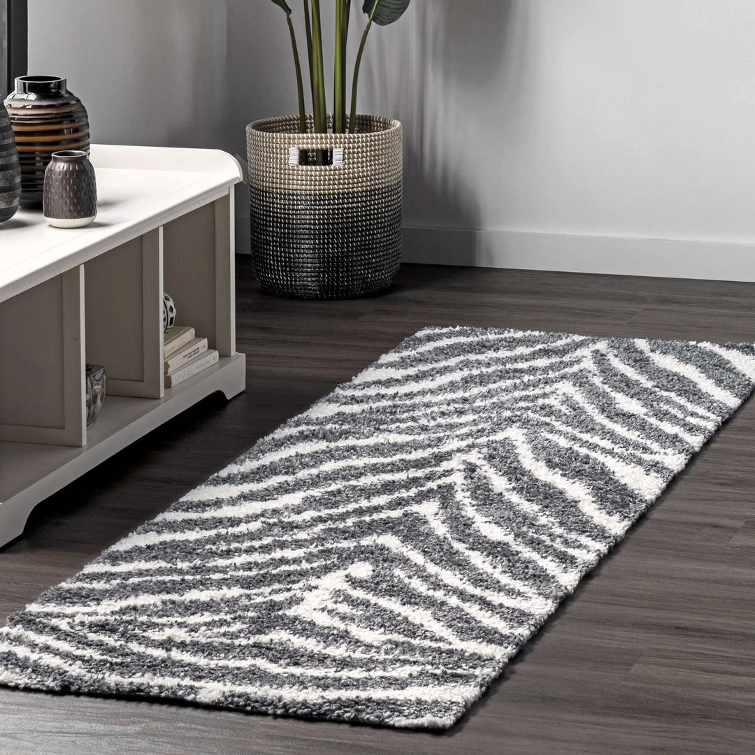NuLOOM Everlynn Zebra Shag Area Rug New Arrivals 3 NuLOOM Everlynn Zebra Shag Area Rug New Arrivals