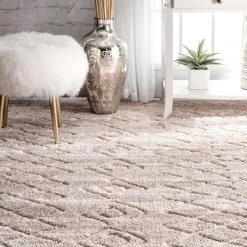 NuLOOM Contemporary Vinita Moroccan Diamonds Shaggy 8 NuLOOM Contemporary Vinita Moroccan Diamonds Shaggy