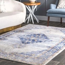 NuLOOM New Arrivals Vintage Johnnie Medallion Area Rug