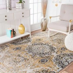 NuLOOM Lita Faded Damask Traditional