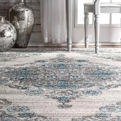 NuLOOM Gothic Floral Medallion Mahalia Runners