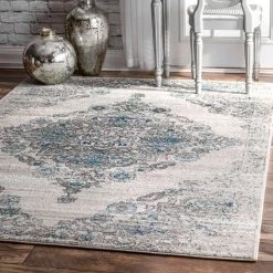 NuLOOM Gothic Floral Medallion Mahalia Runners