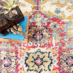 NuLOOM New Arrivals Everleigh Floral Crowned Medallion