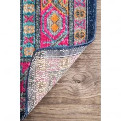 NuLOOM Vintage Bordered Medallion Adame Area Rug