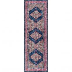 NuLOOM Vintage Bordered Medallion Adame Area Rug