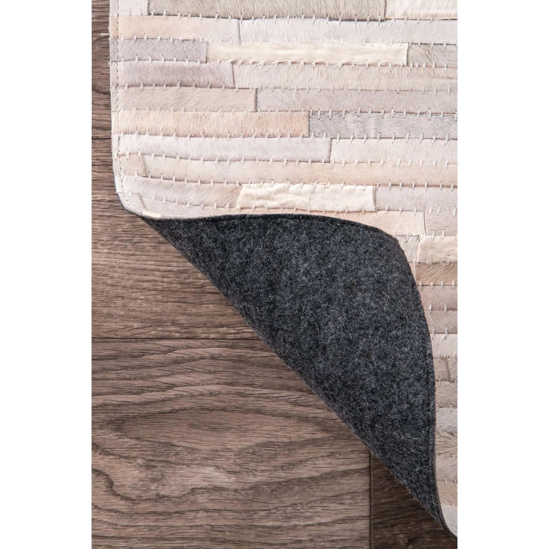 NuLOOM Contemporary Hand Woven Clarity Patchwork Cowhide 4 NuLOOM Contemporary Hand Woven Clarity Patchwork Cowhide