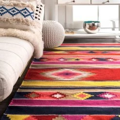 NuLOOM Small Flatweave Ladonna Tribal Kilim