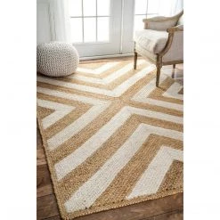 NuLOOM Edna Chevron Jute Bedroom