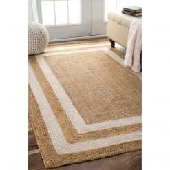 NuLOOM Estelle Border Jute Bedroom
