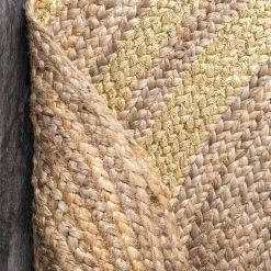 NuLOOM Rebbie Braided Printed Jute