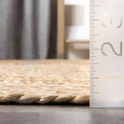 NuLOOM Rebbie Braided Printed Jute