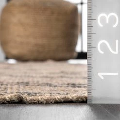 NuLOOM New Arrivals Kamilah Geometric Jute Area Rug