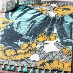 NuLOOM Thomas Paul Flatweave Butterfly Tassel