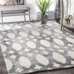 NuLOOM Contemporary Hand Looped Nellie Area Rug