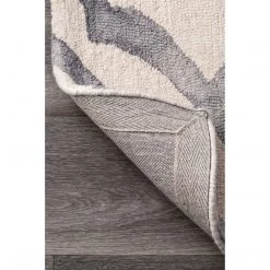 NuLOOM Hand Looped Baggett Area Rug Contemporary