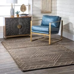 NuLOOM New Arrivals Everlee Braided Diamonds Area Rug