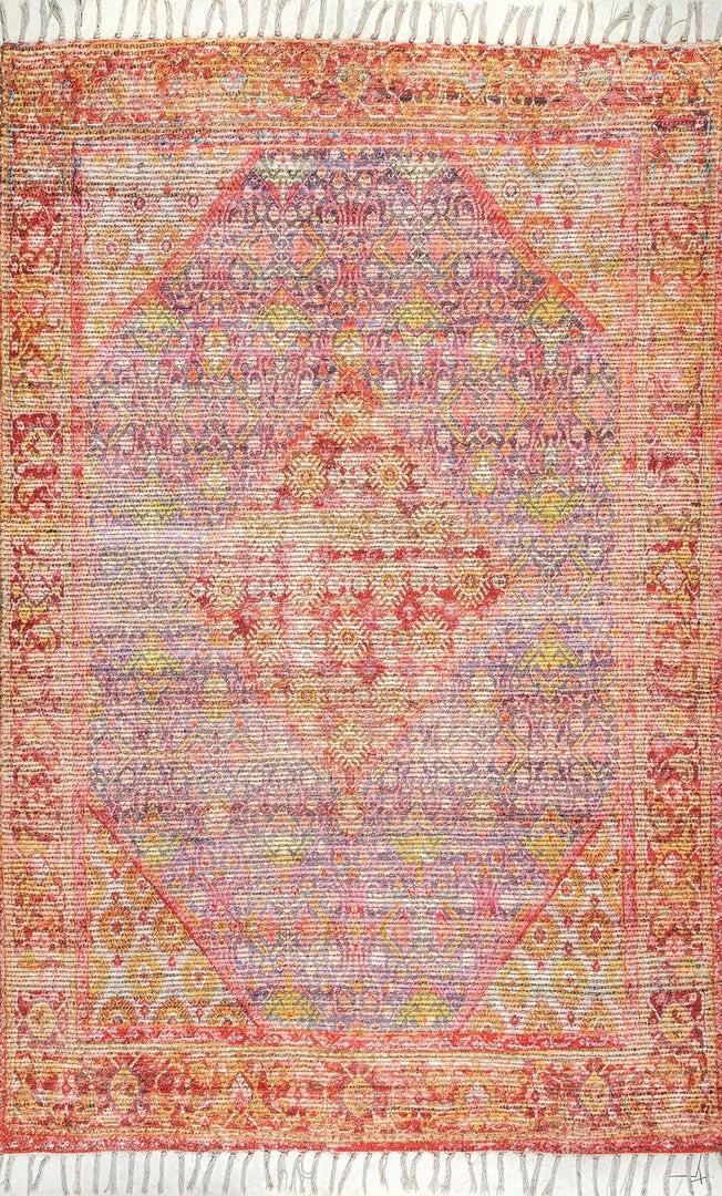 NuLOOM New Arrivals Flatwoven Nicole Tassel Area Rug 1 NuLOOM New Arrivals Flatwoven Nicole Tassel Area Rug