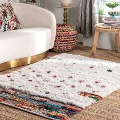 NuLOOM Living Room Abstract Shaggy Kerstin Area Rug