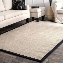 NuLOOM Bordered Maryjo Sisal Rug Area Rug Bedroom