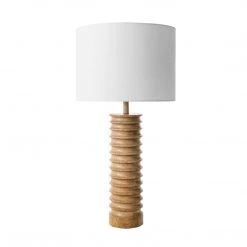 NuLOOM New Arrivals Canton 25" Wood Table Lamp