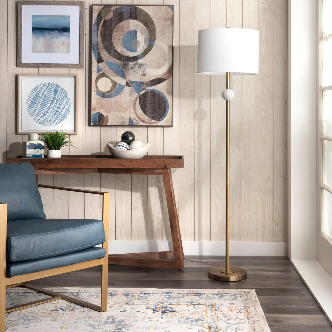 NuLOOM New Arrivals Saxman 63" Marble Floor Lamp 3 NuLOOM New Arrivals Saxman 63" Marble Floor Lamp