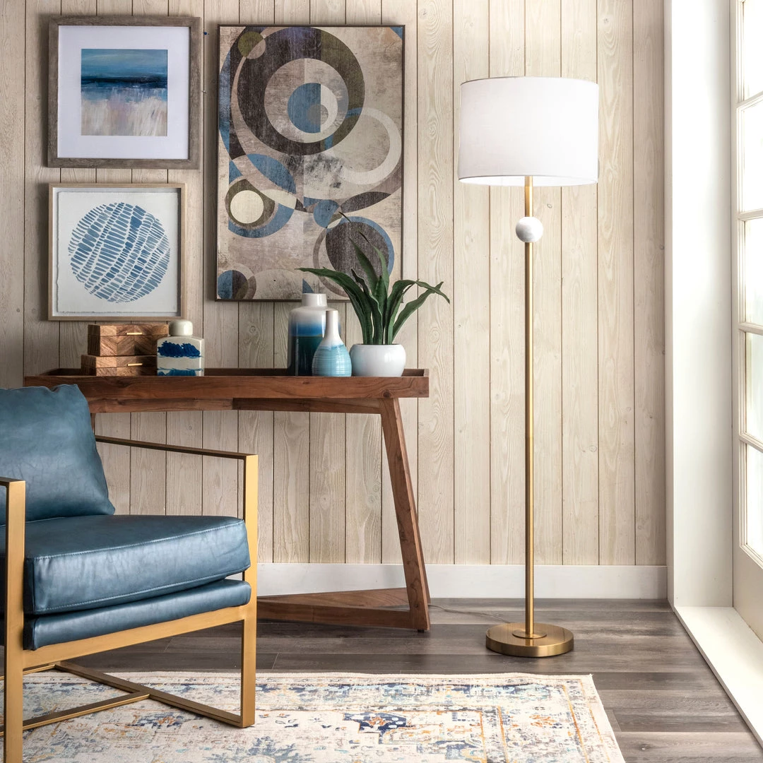 NuLOOM New Arrivals Saxman 63" Marble Floor Lamp 2 NuLOOM New Arrivals Saxman 63" Marble Floor Lamp