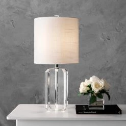 NuLOOM Hollywood 25" Crystal Table Lamp