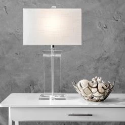 NuLOOM Toledo 25" Crystal Table Lamp
